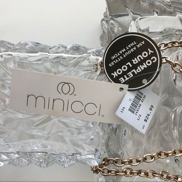 GOLD GLITTER  SHOULDER EVENING PURSE - Picture 7 of 15